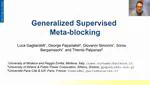 Generalized Supervised Meta-blocking @ VLDB 2022